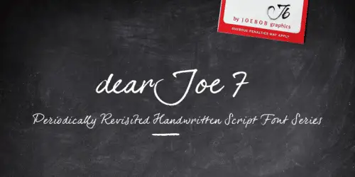 DearJoe Handwritten Font