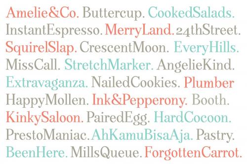 DearPony Serif Font Duo Family 4
