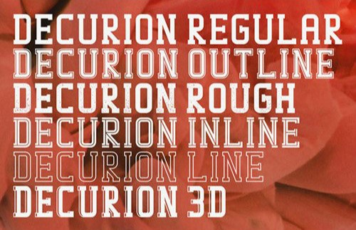 Decurion Typeface