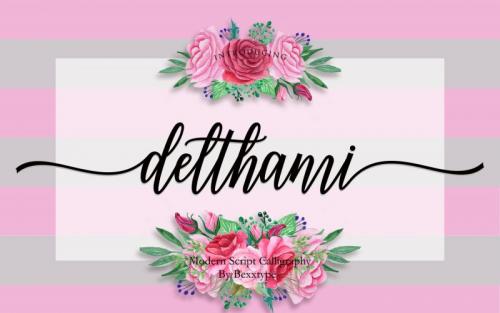Delthami Script Font