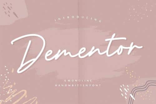 Dementor Script Font