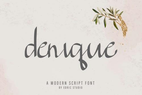 Denique Script Font