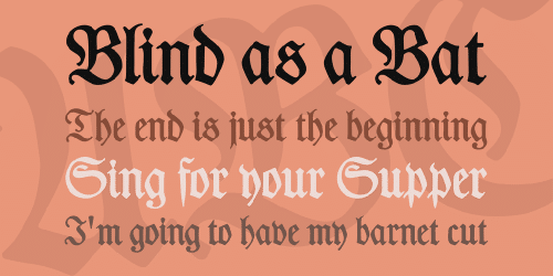 Des Malers Fraktur Font