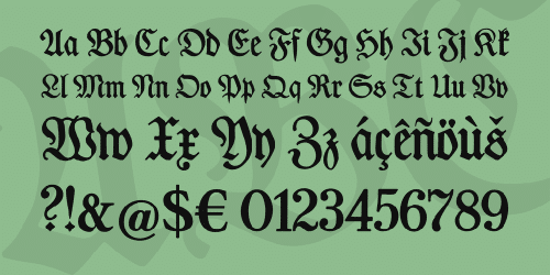 Des Malers Fraktur Font