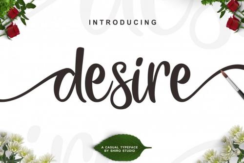 Desire Script Font