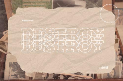 Detroit Slab Serif Font