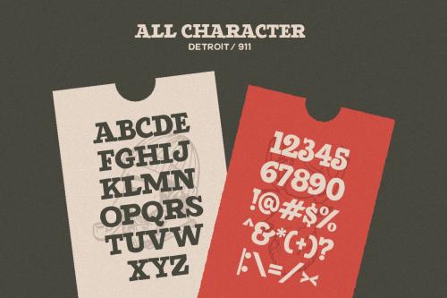 Detroit Slab Serif Font