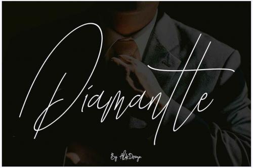 Diamante Signature Font
