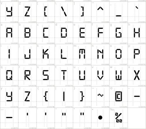 Digital Font