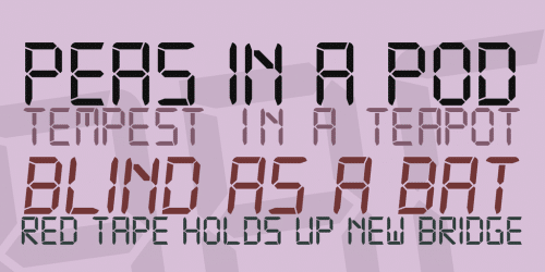 Digital Font