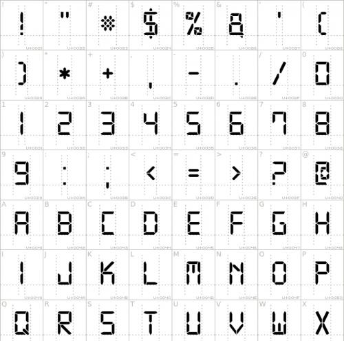 Digital Font