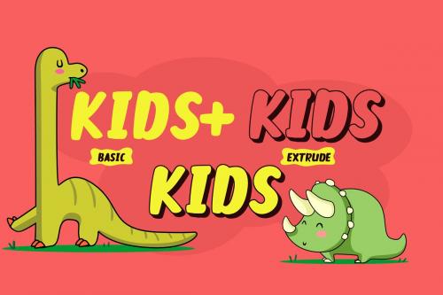 Dino Kids Display Font