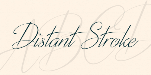 Distant Stroke Font