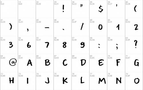 Dk Leftover Crayon Font