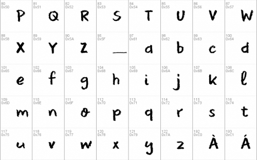 Dk Leftover Crayon Font