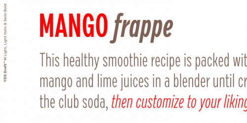 Draft Font Family