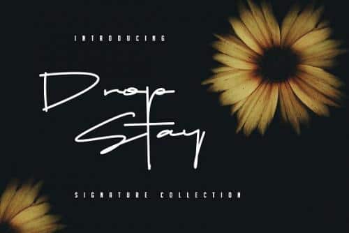 Drop Stay Handwritten Font
