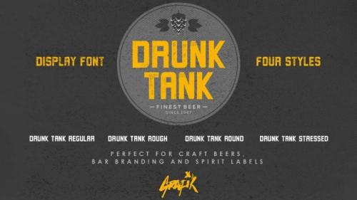 Drunk Tank Display Font