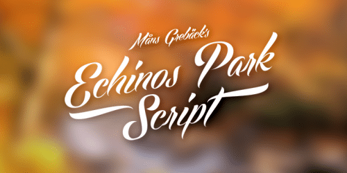 Echinos Park Script Font