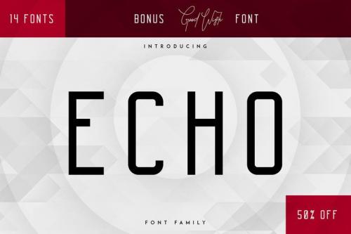 Echo Font Family Bonus