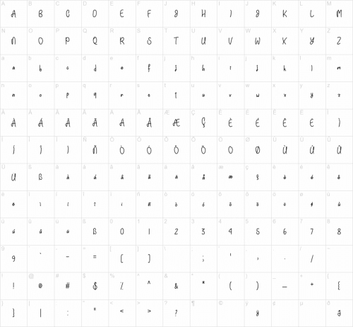 Einhorn Schrift Script Font