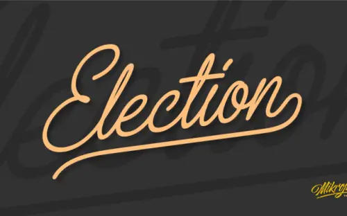 Election Handwritten Font