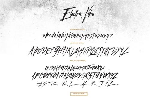 Electric Vibe Brush Font