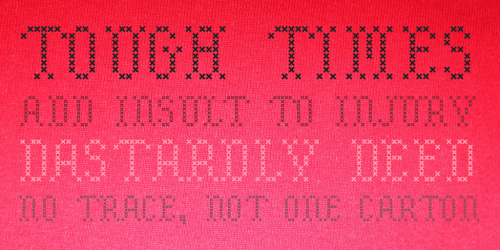 Embroidery Font