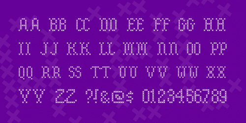 Embroidery Font