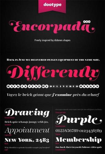 Encorpada Font Family