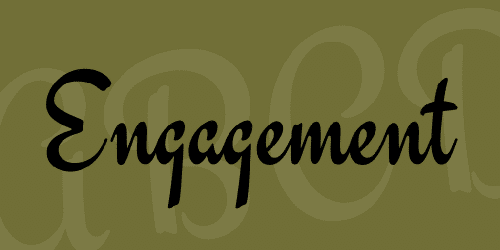 Engagement Font