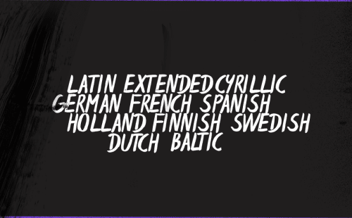 Espa Extended Brush Font