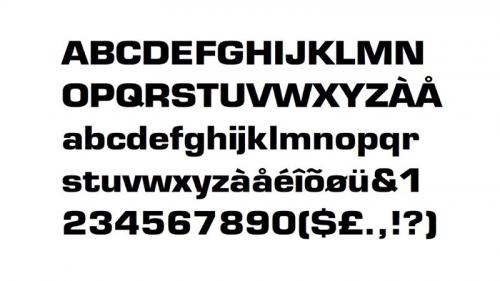 Eurostile Bold Font Geico Font