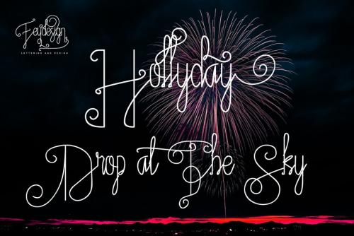 Fantasia Monoline Calligraphy Font