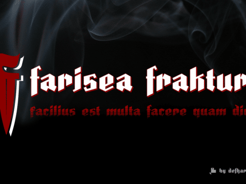 Farisea Fraktur Layered Font