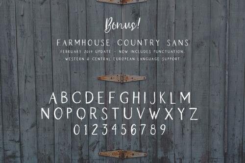 Farmhouse Country Rustic Script Font