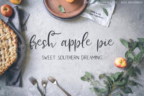 Farmhouse Country Rustic Script Font
