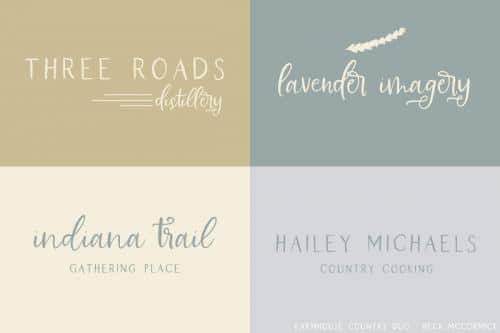 Farmhouse Country Rustic Script Font