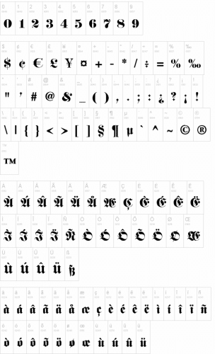 Fette Unz Fraktur Font