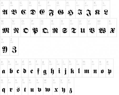 Fette Unz Fraktur Font
