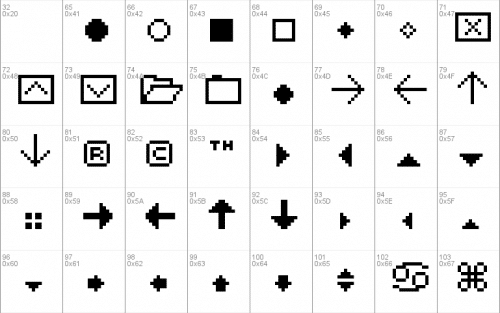 Fff Extras Font