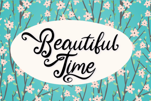 Fine Spring Calligraphy Font