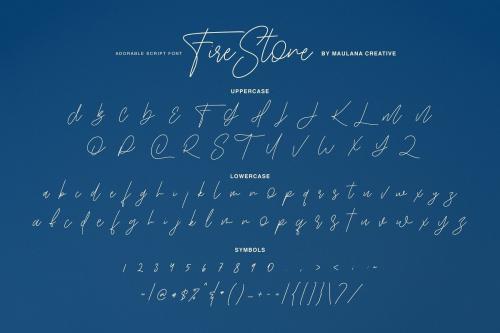Fire Stone Handwritten Font