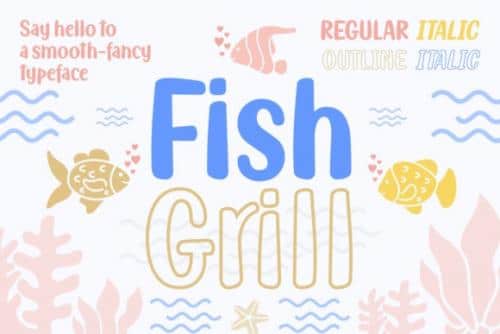 Fish Grill Script Font