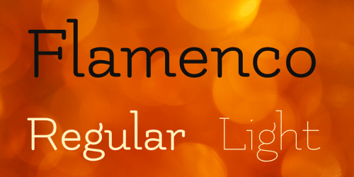 Flamenco Font Family