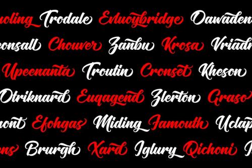 Flaming Script Font