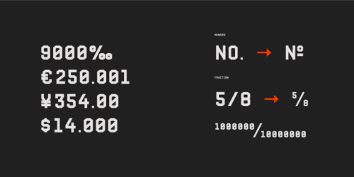 Fold No. Mono Font