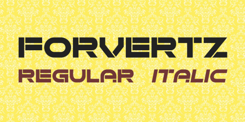 Forvertz Font