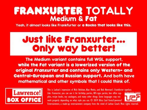 Franxurter Totally Sans Serif Font