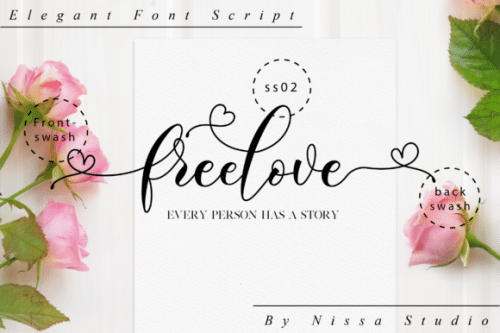 Freelove Calligraphy Font